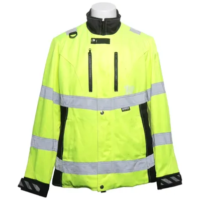 Refleksjakke (Gul, Sort, Sølv) fra Dimex Bomuld, Polyester