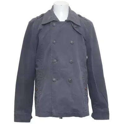Pea coat (Gray) from Dreimaster Cotton, Polyester, Polyurethane