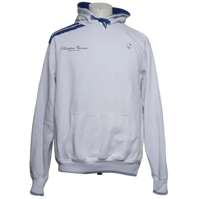Capuchon sweater (Wit, Blauw) van Flexible Katoen, Polyester
