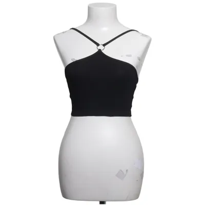 Crop top (Black) from Vogue Cotton, Elastane