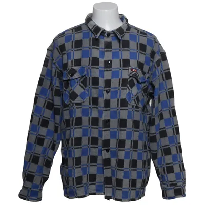 Chemise en flanelle (Bleu, Gris, Noir) de Caribou Coton