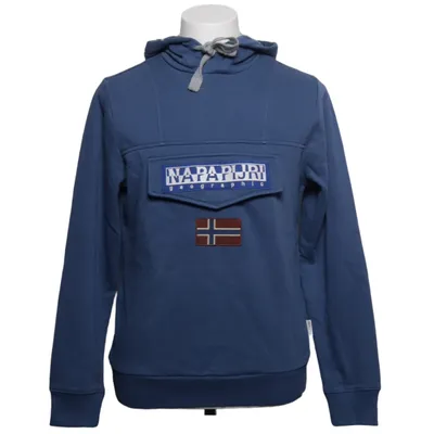 Sweat à capuche (Bleu) de Napapijri Coton, Élasthane, Polyester