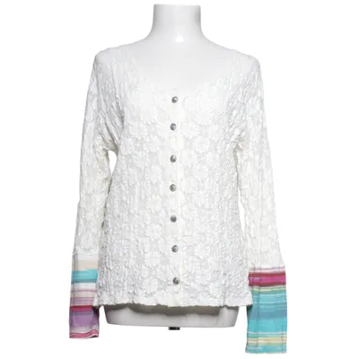 Cardigan (Blanc, Multicolore) de Milieu Coton, Élasthane, Polyamide