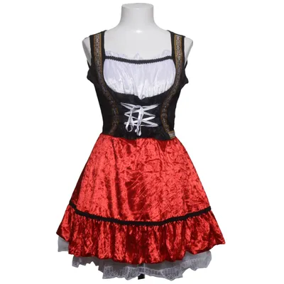 Dirndl (Rød, Hvid, Sort) fra Buttericks Polyester