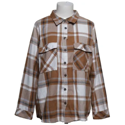 Överskjorta (Brun, Vit) från Multiblu Polyester, Viskos