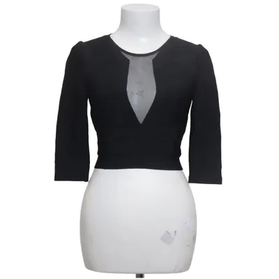 Crop top (Zwart) van Forever Unique