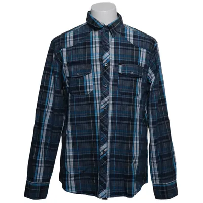 Flannel shirt (Blue, White, Gray) from Skill Cotton