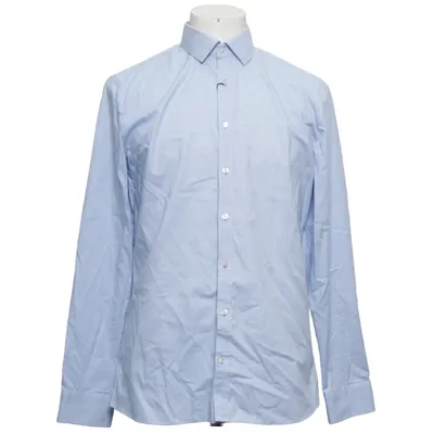 Shirt (Blauw, Wit) van Olymp Katoen