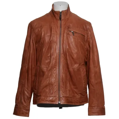 Læderjakke (Brun) fra Cool Code Læder, Polyester