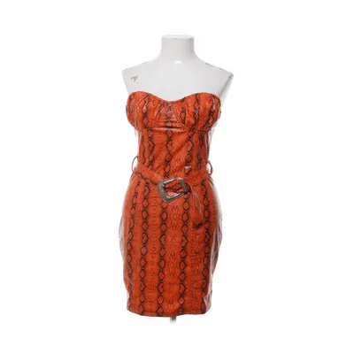 Cocktailjurk (Oranje, Zwart) van PrettyLittleThing Polyester, Polyurethaan