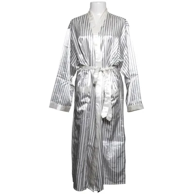 Dressing gown (White, Gray) from Marcel Clair Cotton, Polyester