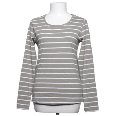 Långärmad t-shirt (Grå, Vit) från Basic You Elastan, Ekologisk bomull