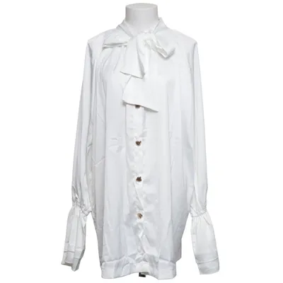 Pussy bow blouse (White) from Sunfere