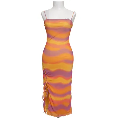 Maxikjole (Orange, Lilla, Flerfarvet) fra FB Sister Elastan, Polyester