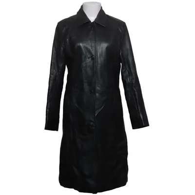 Leather coat (Black) from A 2000 Leather, Polyester