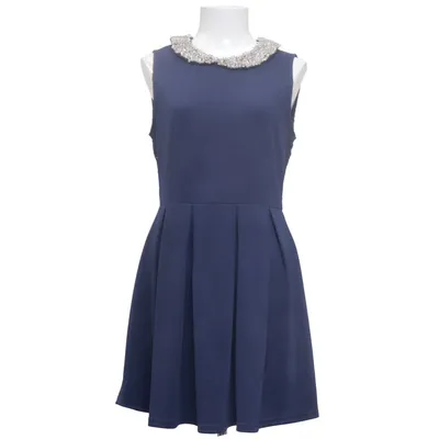 Dress (Blue) from Aura Boutiqe Elastane, Polyester