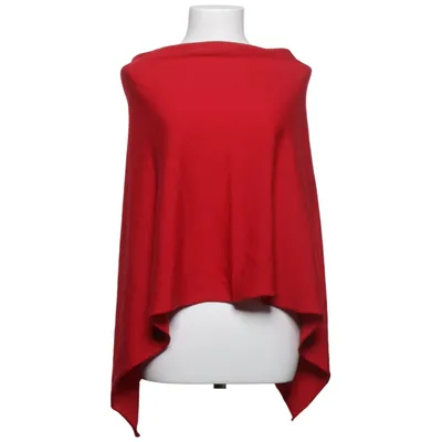 Poncho (Röd) från Sibin/Linnebjerg Merinoull