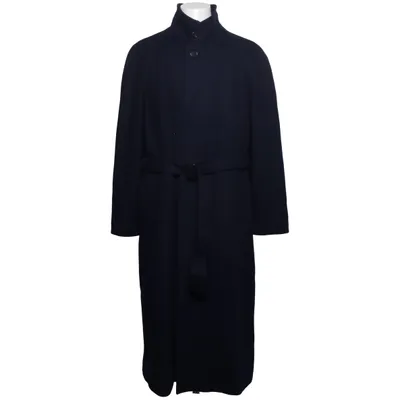 Coat (Blue) from Diplom Polyamide, Viscose, Wool
