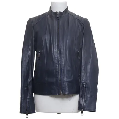 Läderjacka (Svart) från Hugo Boss Bomull, Skinn, Polyester
