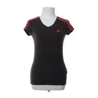 T-shirt (Zwart, Roze) van Adidas Katoen, Elastaan