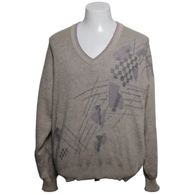 Pull-over (Beige, Gris) de Bueckle Acrylique, Coton, Polyester