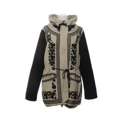 Parkas (Beige, Svart) från Desigual Akryl, Bomull, Ull