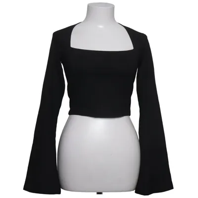 Crop top (Black) from NA-KD Elastane, Polyester, Viscose