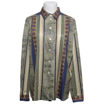 Bluse (Blå, Flerfarvet) fra Finn Karelia Polyester, Uld