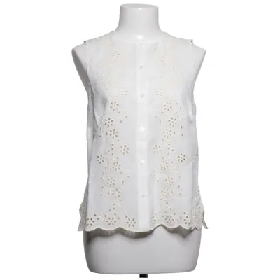 Top (Weiß) von Sézane Baumwolle, Leinen, Polyester