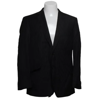 Blazer (Sort) fra Dressmann Premium Collection Polyester, Viscose, Uld