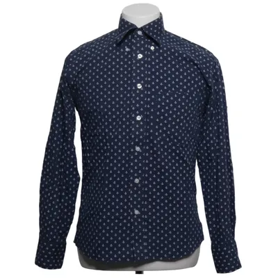 Shirt (Blue, White) from Relco Cotton