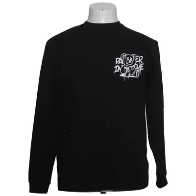 Langærmet t-shirt (Sort) fra FSBN Bomuld, Elastan