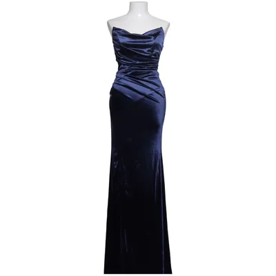 Avondjurk (Blauw) Elastaan, Polyester