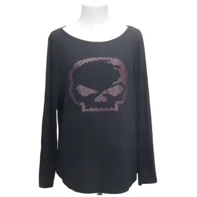 Lange mouwen shirt (Zwart) van Harley Davidson Elastaan, Modal, Polyester
