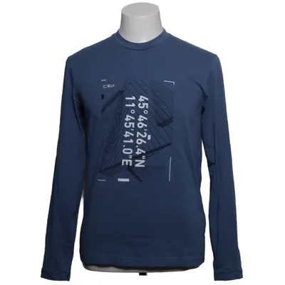 Long sleeve T-shirt (Blue) from CMP Cotton, Elastane, Polyester