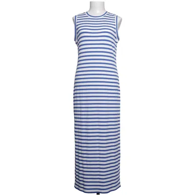 Klänning (Sommarklänning, randig, ärmlös, ribbad, ribbstickad, sommar, midsommar.) från KappAhl Elastan, Polyester, Viskos