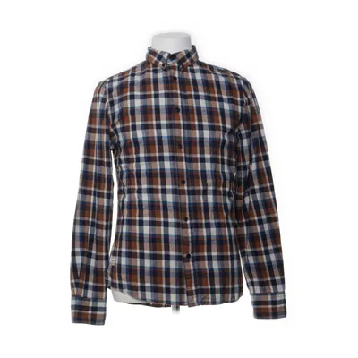 Flanellen overhemd (Blauw) van RVLT Revolution Katoen
