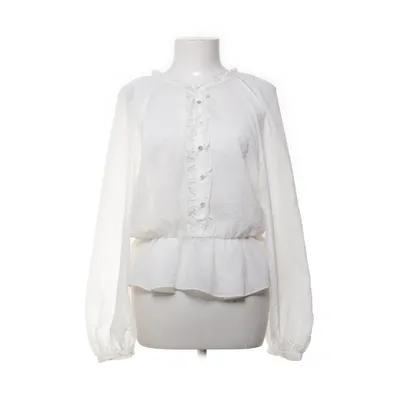 Blouse (White) from Zara Elastane, Polyester