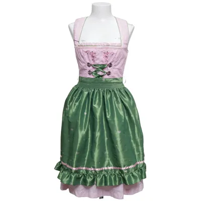 Dirndl (Green, Pink, White) from Distler Cotton, Polyester