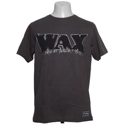 T-shirt (Grijs) van Wax Katoen, Polyester