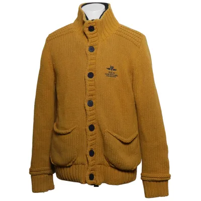 Cardigan (Geel) van New Zealand Auckland Polyamide, Polyester, Wol