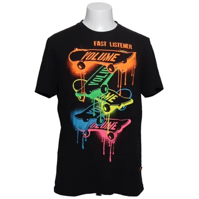 T-shirt (Black, Multicolored) from Much More