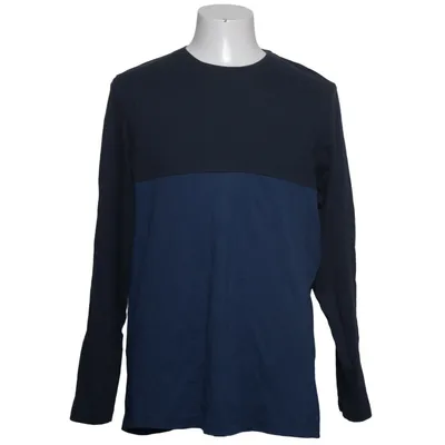 Long sleeve T-shirt (Blue, Black) from Livergy Cotton