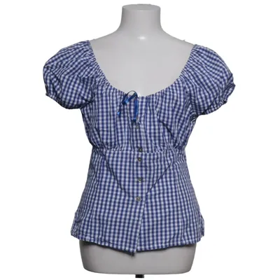 Dirndl blouse (Blauw, Wit) van Hammerschmid Katoen