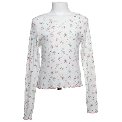 T-shirt à manches longues (Blanc, Multicolore) de H&M Coton, Élasthane