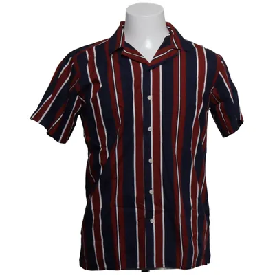 Short sleeve shirt (Blue, Red, White) from Nerve Cotton