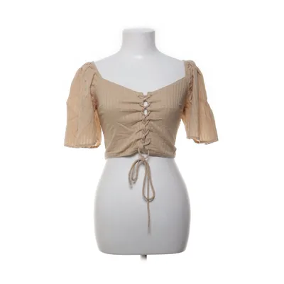 Crop top (Beige) from Social Tourist Cotton, Viscose