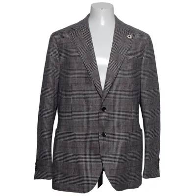 Kavaj (Brun, Blå, Vit) från Lardini Polyester, Ull