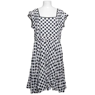 Klänning (Vit, Svart) från Lady Vintage Bomull, Elastan, Polyester, Viskos