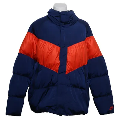 Winterjacke (Blau, Rot) von Nike Daune, Nylon, Polyester
